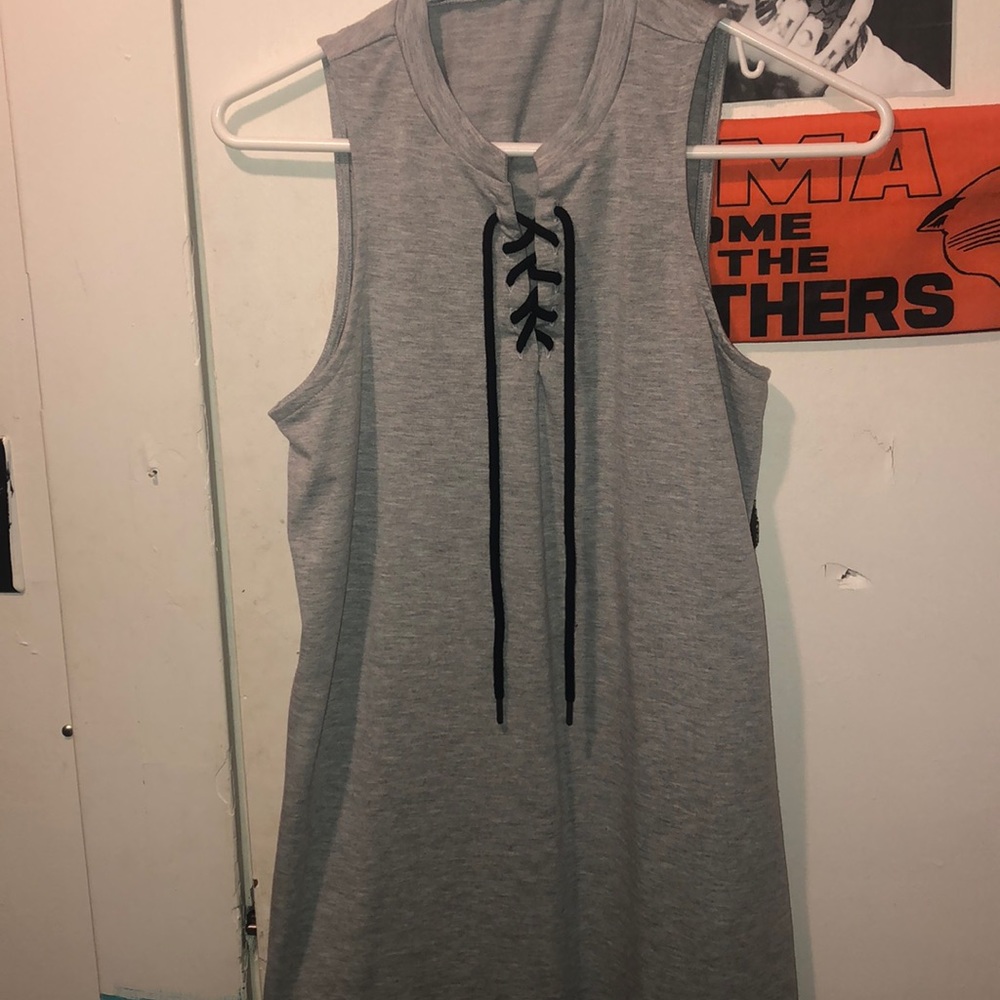 laced up dress